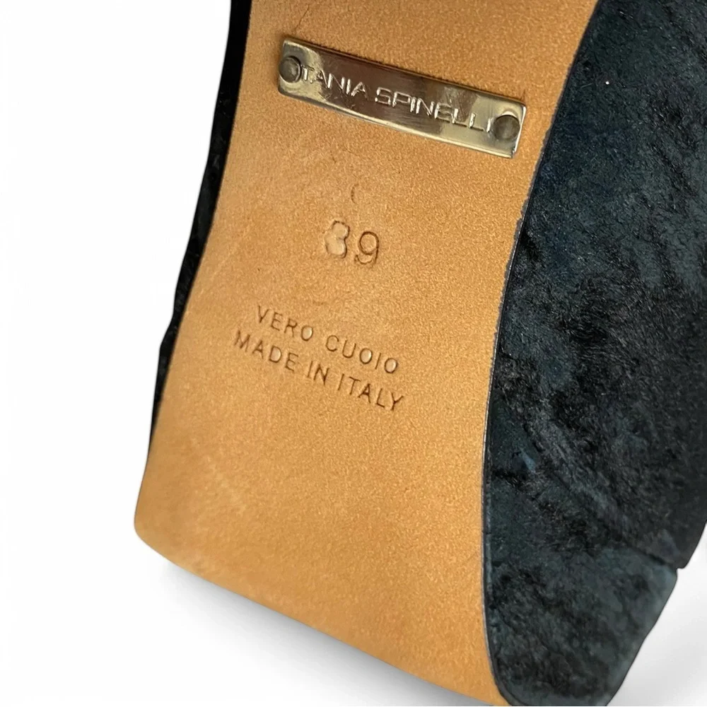 Tania Spinelli Black Calf Hair Platform Heels - Size EU 39 - Picture 7 of 7